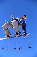 Snowboarding at Valle Nevado